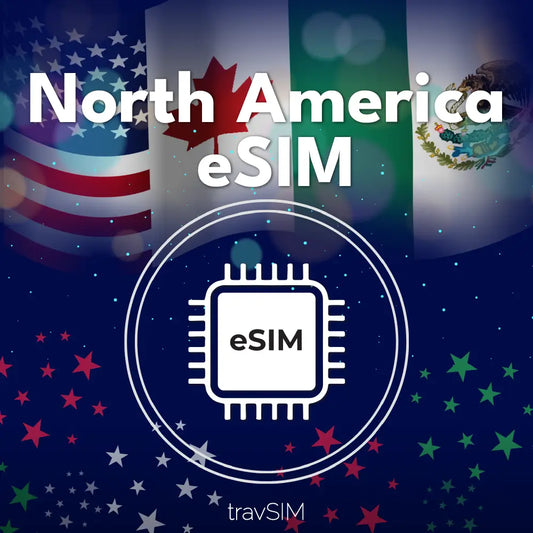 eSIM für Nordamerika (unbegrenzte Daten, Anrufe und Text)