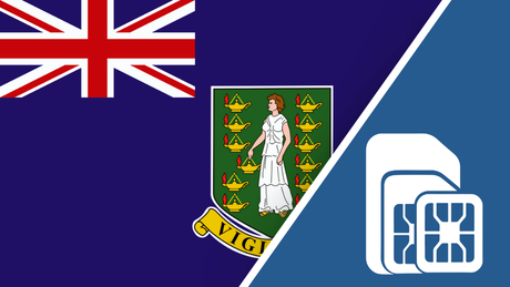 British Virgin Islands SIM Card – Travel connectivity for the British Virgin Islands. Image featuring the British Virgin Islands flag and a SIM card icon.
 