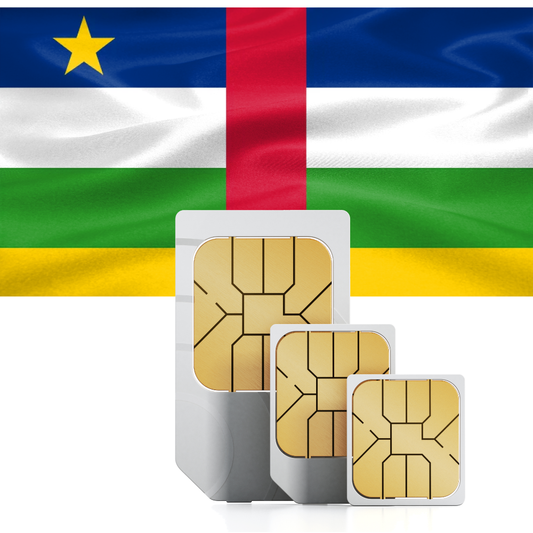 Prepaid-Reise-SIM-Karte für die Zentralafrikanische Republik