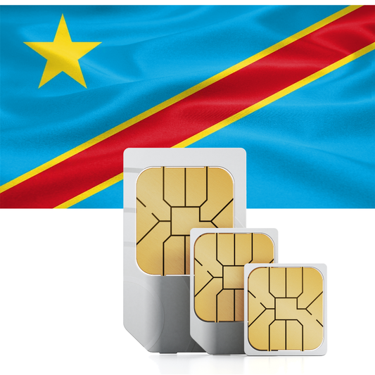 Prepaid-Reise-SIM-Karte für die Demokratische Republik Kongo