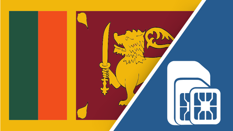 Sri Lanka SIM Card – Travel connectivity for Sri Lanka. Image featuring the Sri Lanka flag and a SIM card icon.