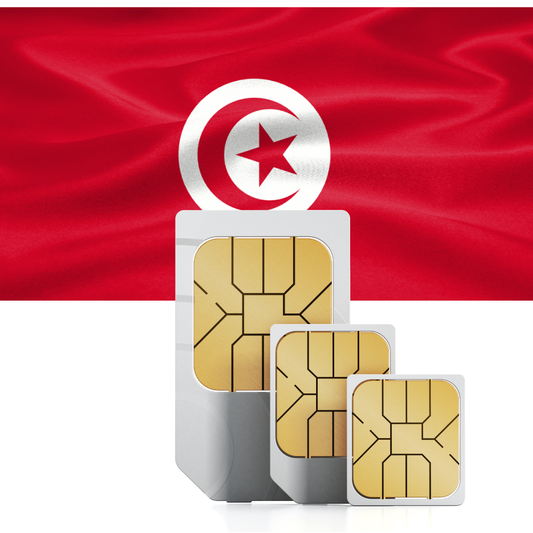 Carte SIM de voyage prépayée Tunisie