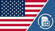 United States flag with SIM Card and recharge icon.