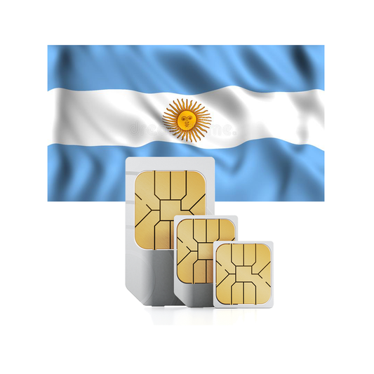 Carte sim prépayée de voyage pour l'Argentine