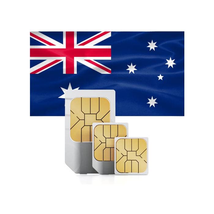 Australia & Tasmania Prepaid Travel SIM Card (Data, Calls & SMS Plans)