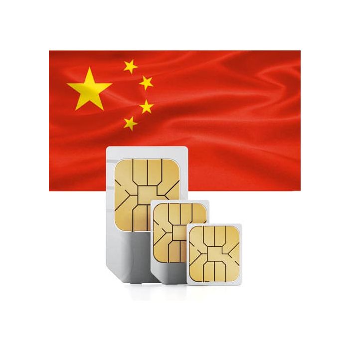 Carte SIM prépayée de voyage pour la Chine (y compris Hong Kong) 