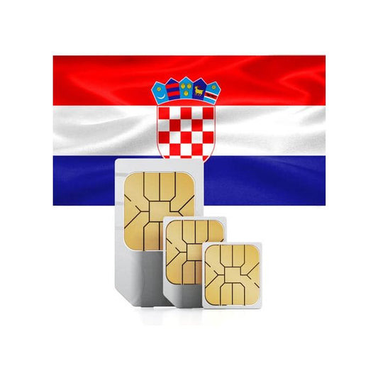Carte SIM prépayée de voyage pour la Croatie