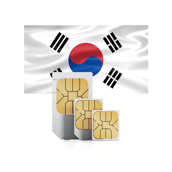 Prepaid-Reise-SIM-Karte für Südkorea
