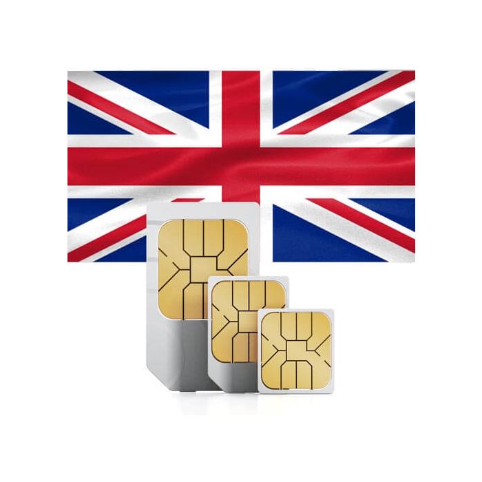 England, Scotland & Wales Prepaid Travel Sim Card